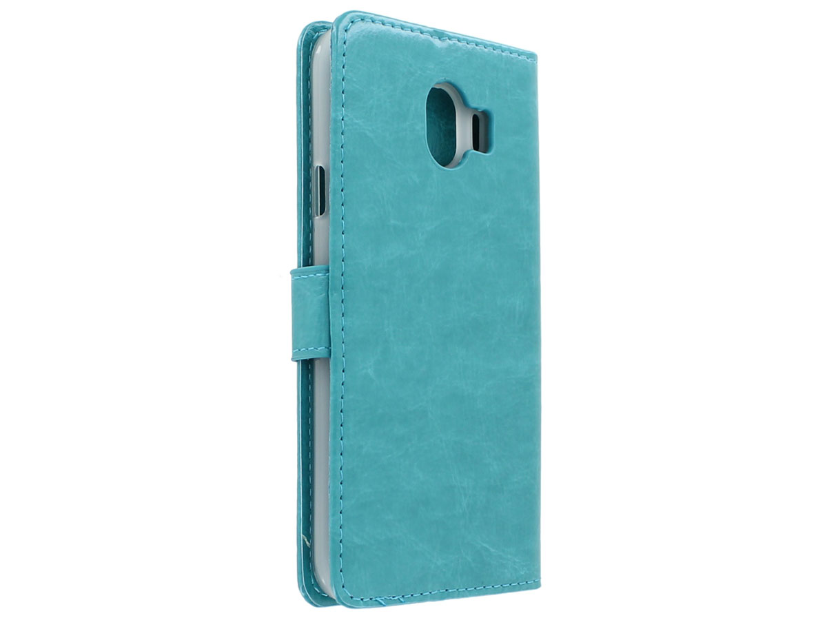 Bookcase Turquoise - Samsung Galaxy J4 2018 hoesje