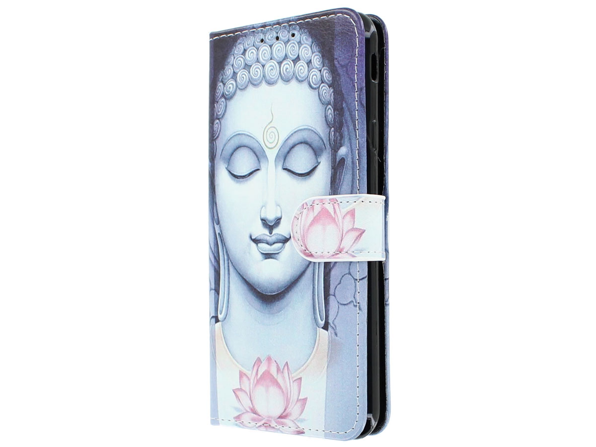 Book Case Boeddha Lily - Samsung Galaxy J4 Plus hoesje