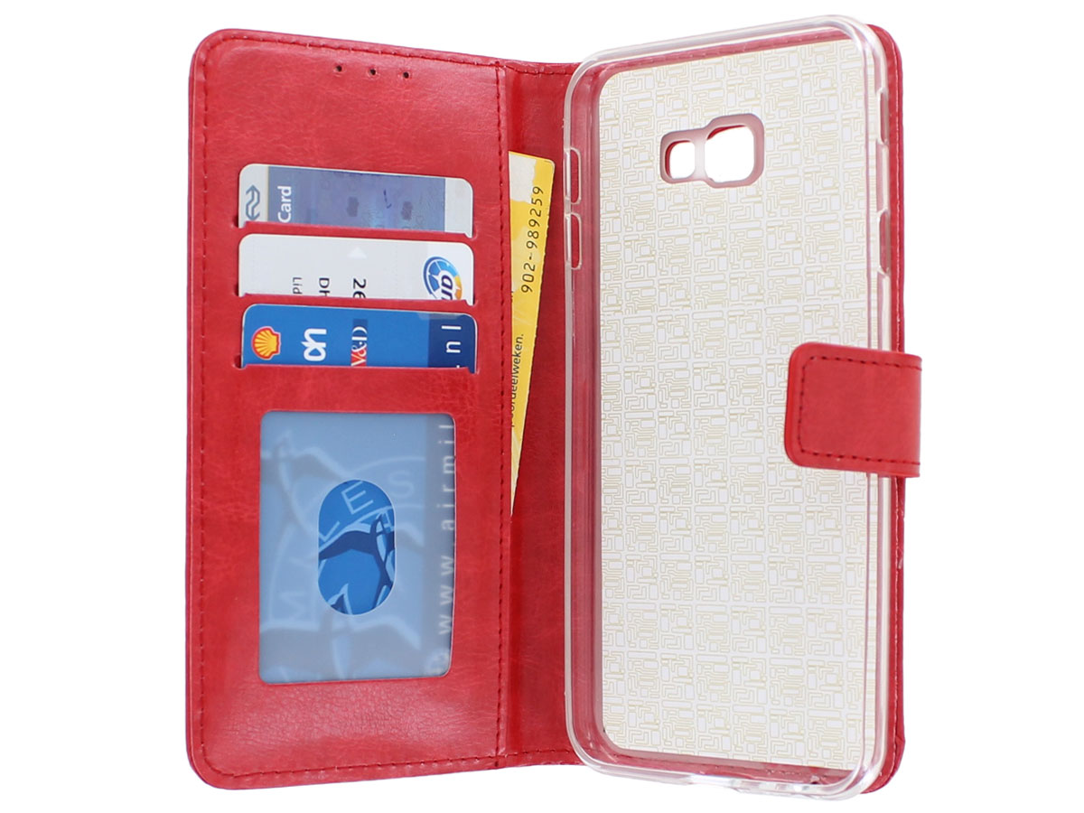 Book Case Wallet Rood - Samsung Galaxy J4 Plus hoesje