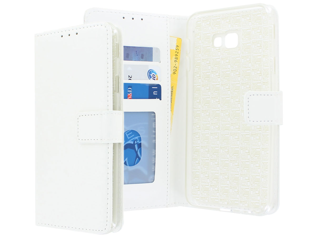 Book Case Wallet Wit - Samsung Galaxy J4 Plus hoesje