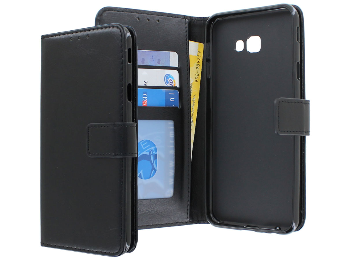 Book Case Wallet Zwart - Samsung Galaxy J4 Plus hoesje