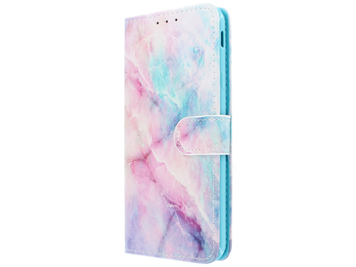 door elkaar haspelen Omgaan met Pat Book Case Pastel Marble | Samsung Galaxy J4 Plus hoesje