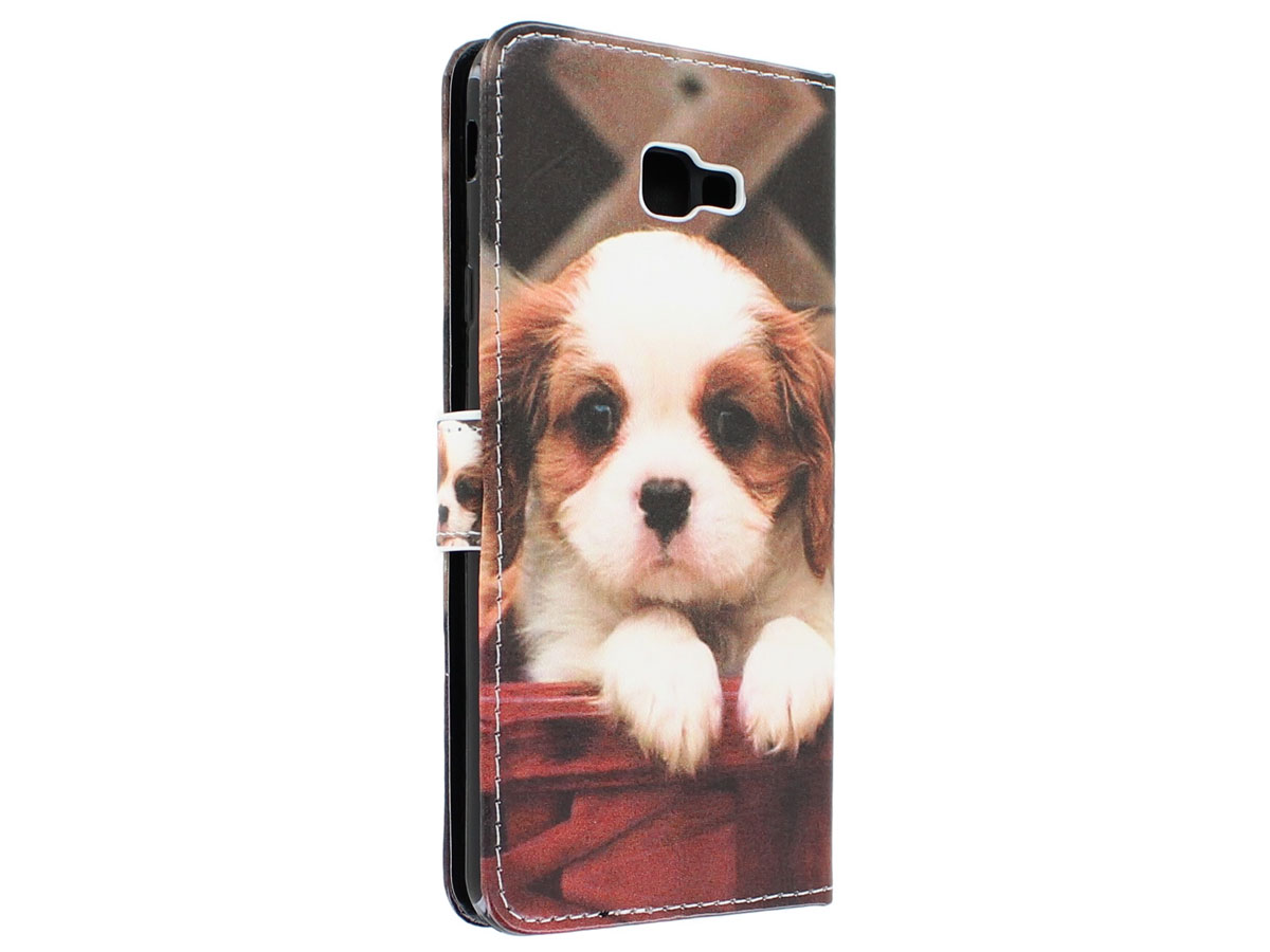 Book Case Puppy Dog - Samsung Galaxy J4 Plus hoesje