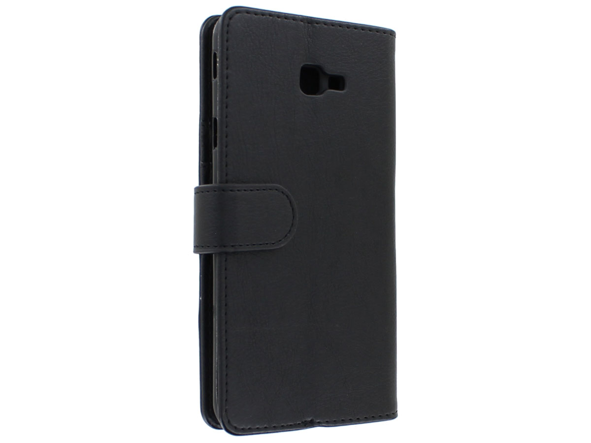 Zipper Book Case Zwart - Samsung Galaxy J4 Plus hoesje
