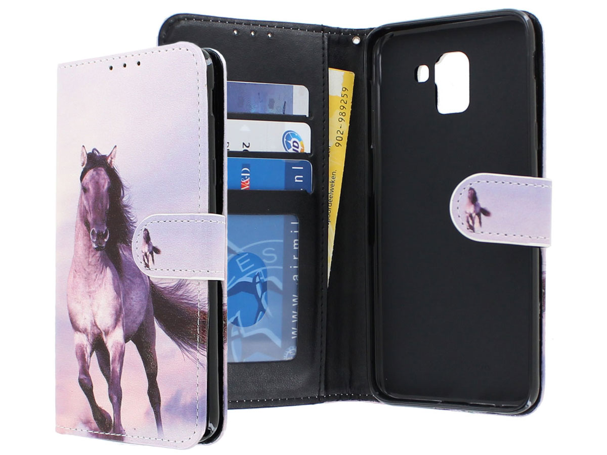 Paarden Bookcase Wallet - Samsung Galaxy J6 2018 hoesje