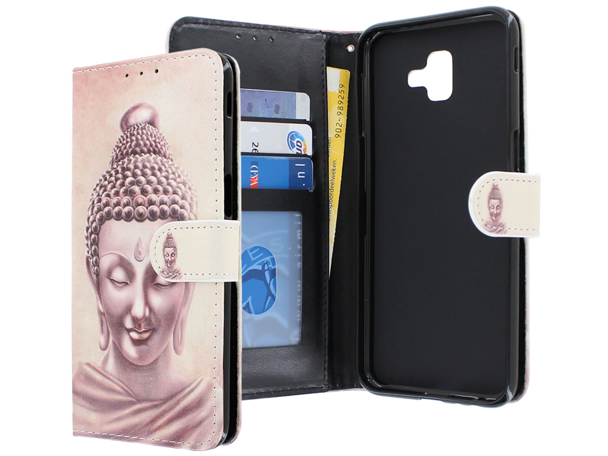 Book Case Boeddha Print - Samsung Galaxy J6 Plus hoesje