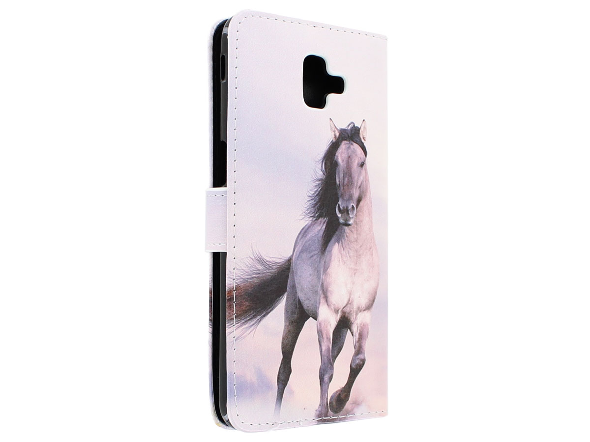 Book Case Paarden Print - Samsung Galaxy J6 Plus hoesje