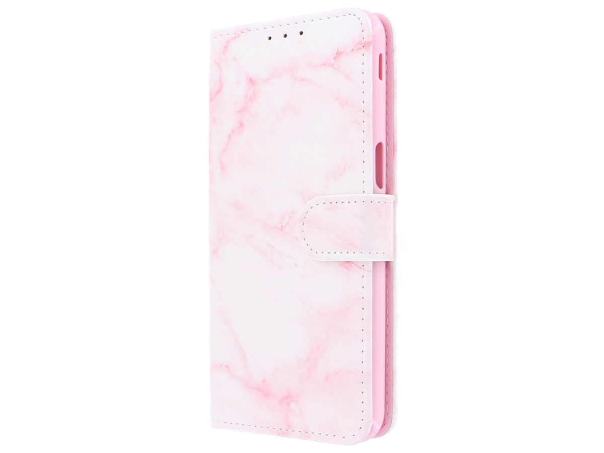 Book Case Pink Marble - Samsung Galaxy J6 Plus hoesje