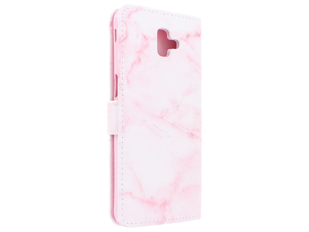 Book Case Pink Marble - Samsung Galaxy J6 Plus hoesje