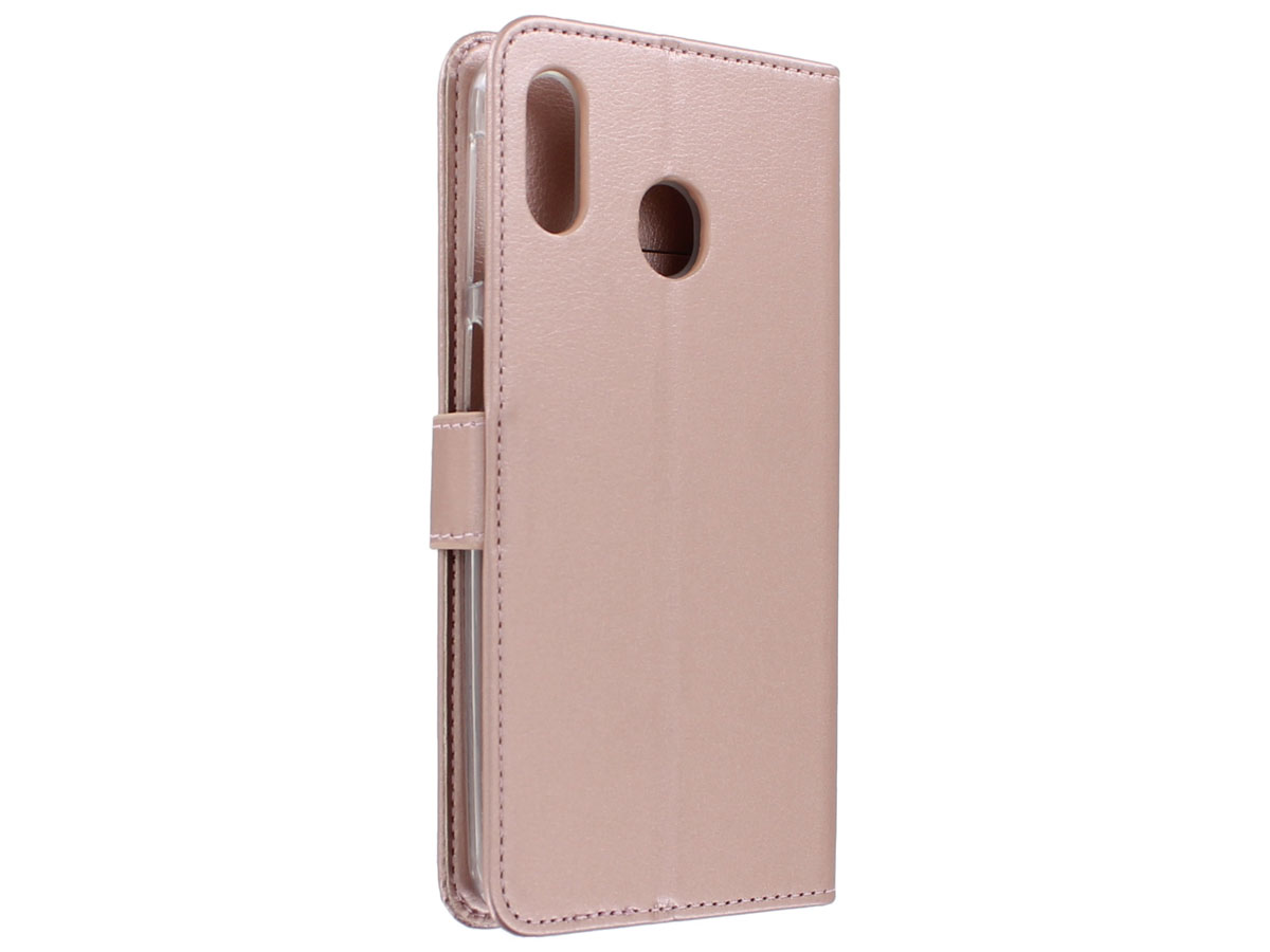 Book Case Mapje Rosé Goud - Samsung Galaxy M20 hoesje