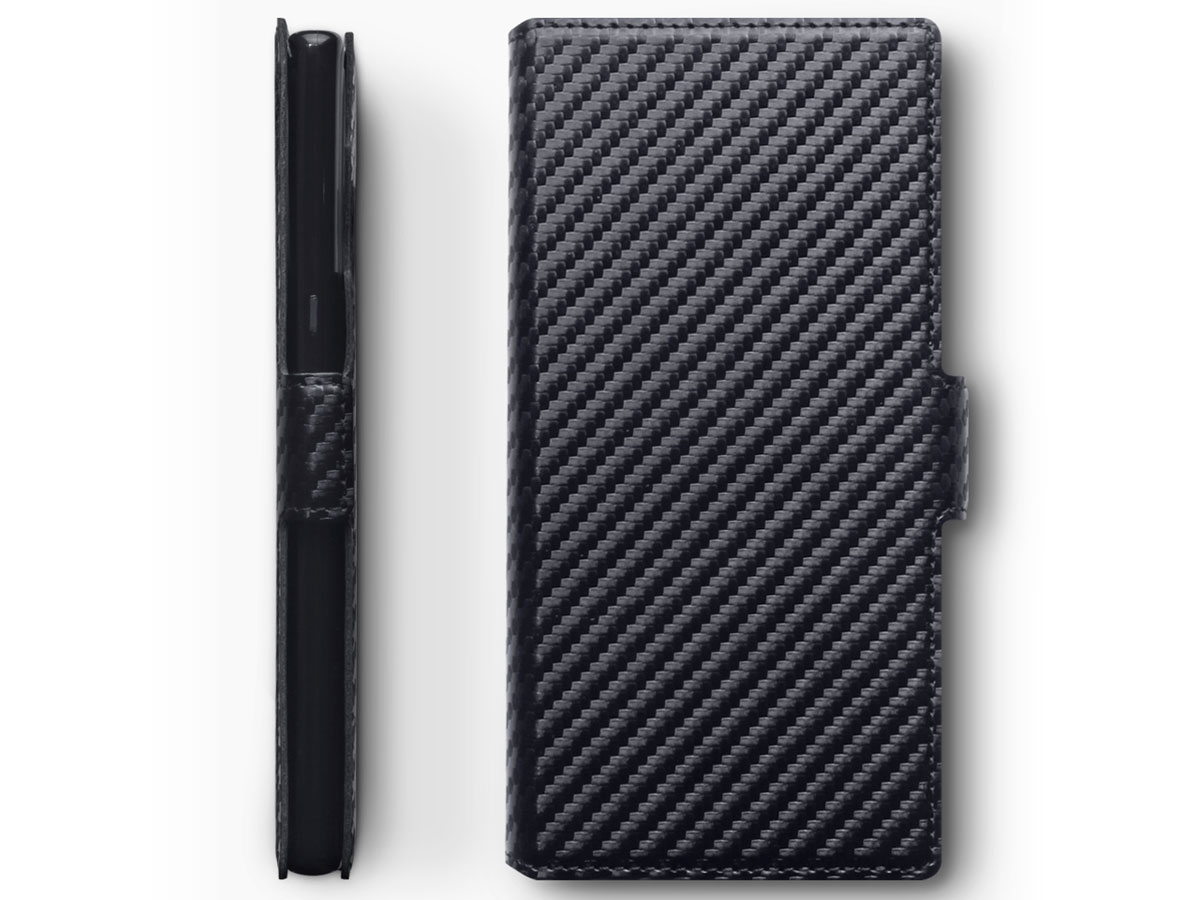 CaseBoutique Slim Bookcase Carbon - Samsung Galaxy Note 10 hoesje