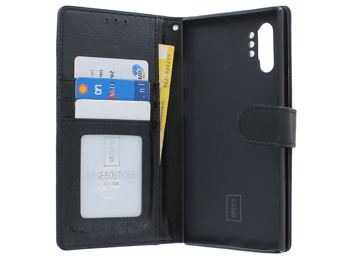 Classic Wallet BookCase Zwart - Samsung Galaxy Note 10+ hoesje