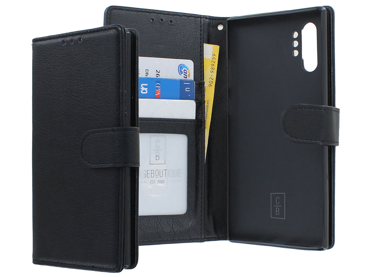 Classic Wallet BookCase Zwart - Samsung Galaxy Note 10+ hoesje