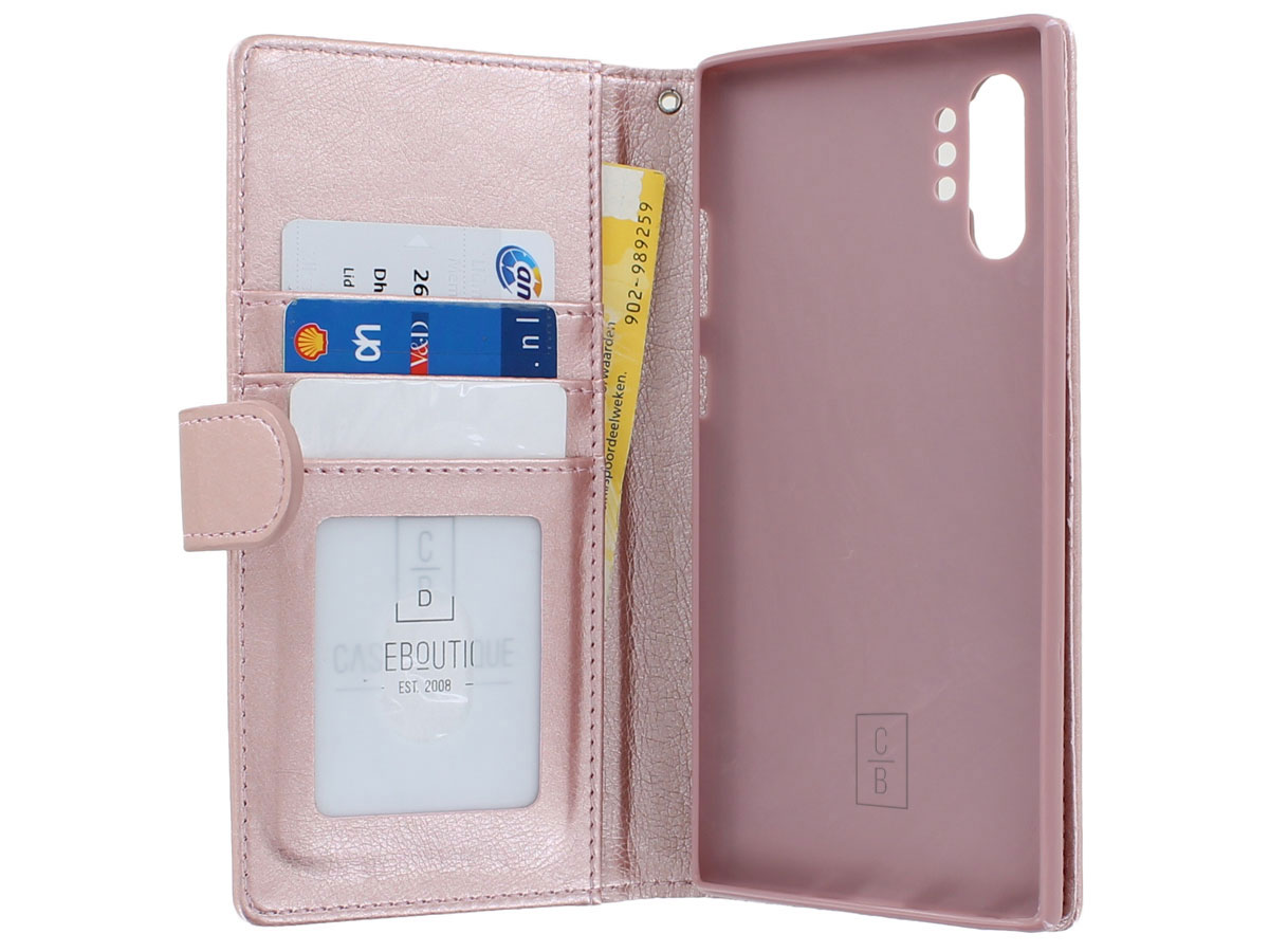 Book Case met Ritsvakje Rosé - Samsung Galaxy Note 10+ hoesje