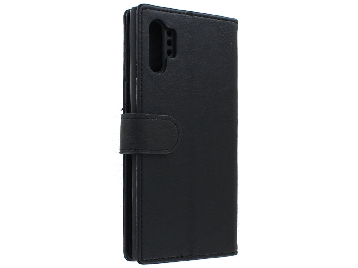 Book Case met Ritsvakje Zwart - Samsung Galaxy Note 10+ hoesje