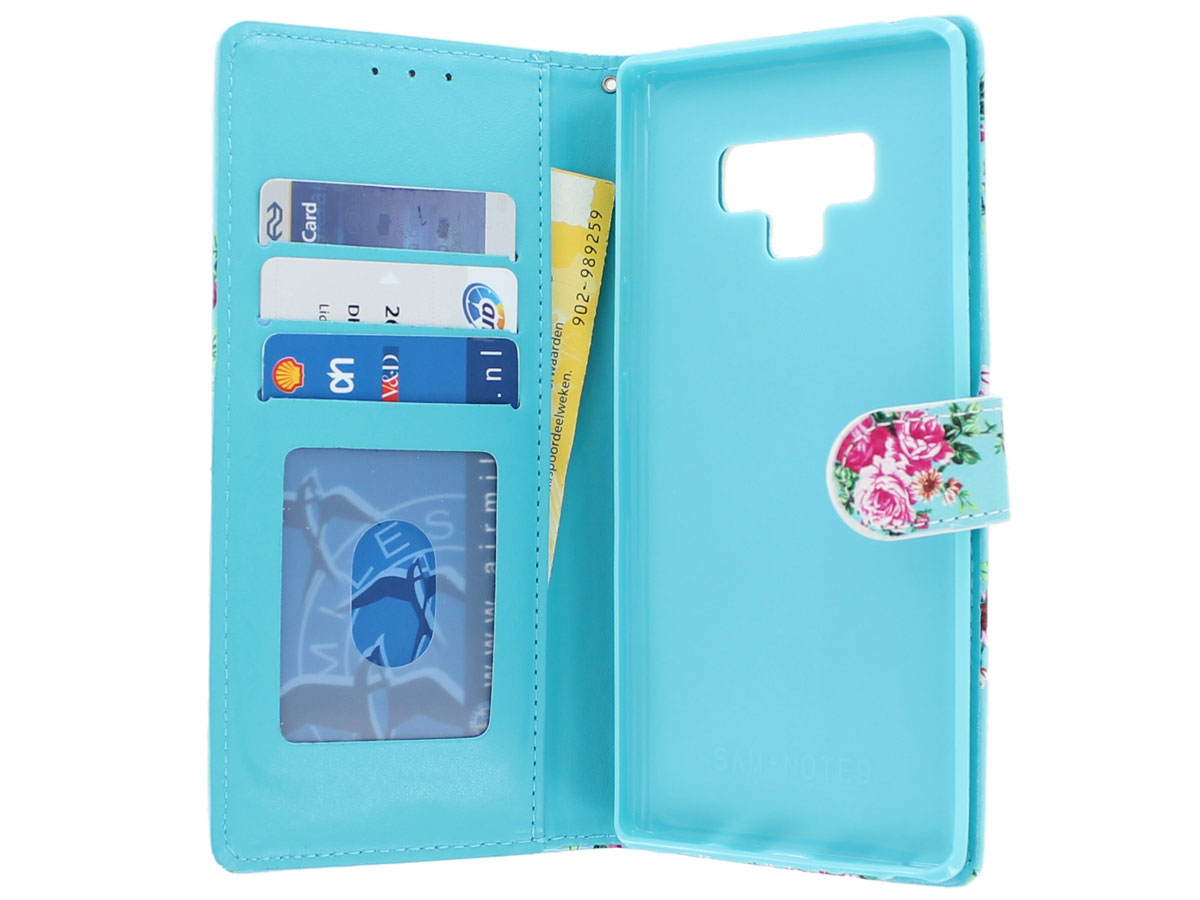 Flower Bookcase - Samsung Galaxy Note 9 hoesje