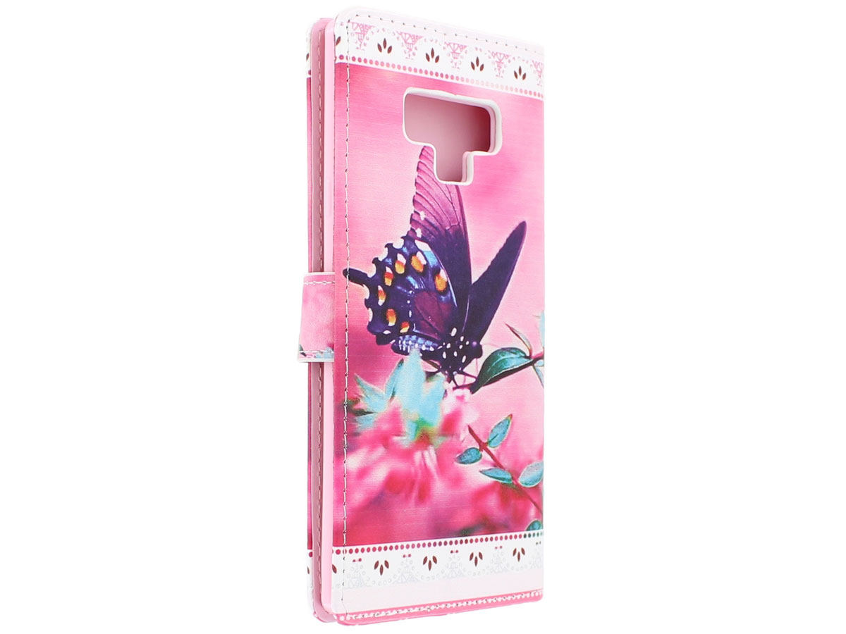 Butterfly Bookcase - Samsung Galaxy Note 9 hoesje