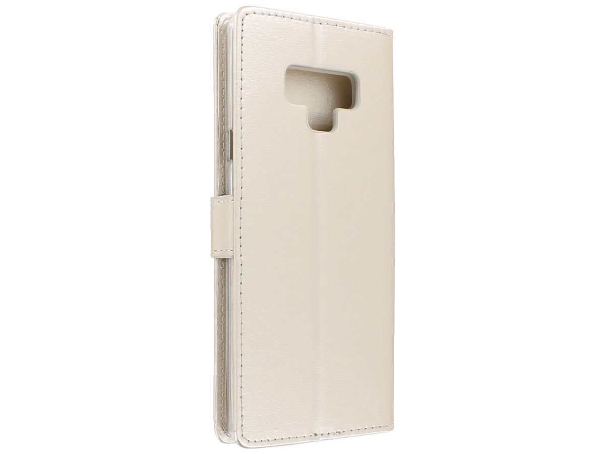 Bookcase Wallet Goud - Samsung Galaxy Note 9 hoesje