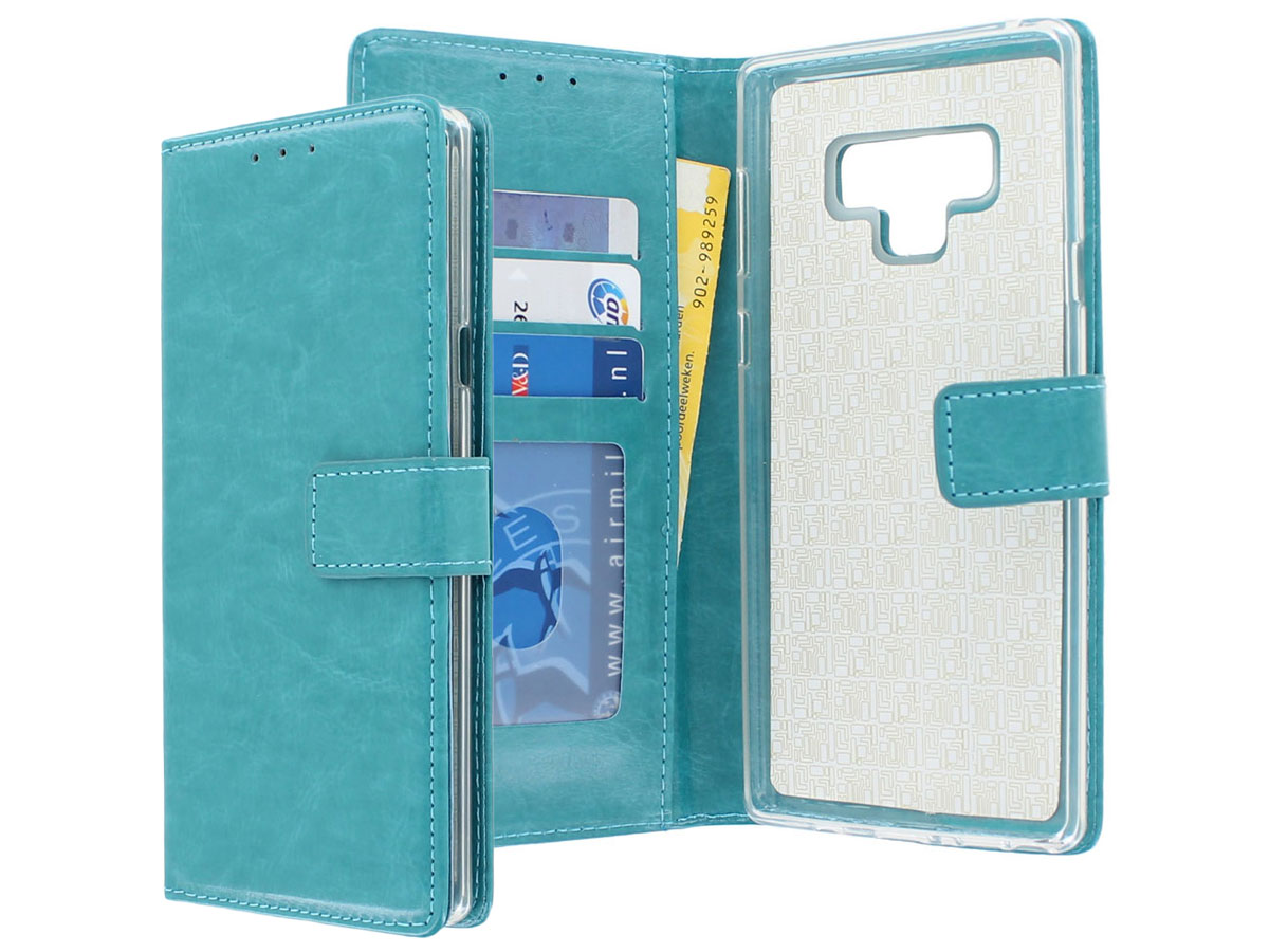 Bookcase Turquoise - Samsung Galaxy Note 9 hoesje