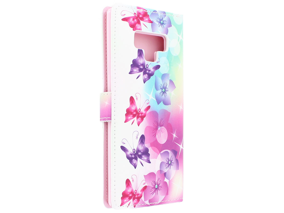 Vlinders Bookcase - Samsung Galaxy Note 9 hoesje