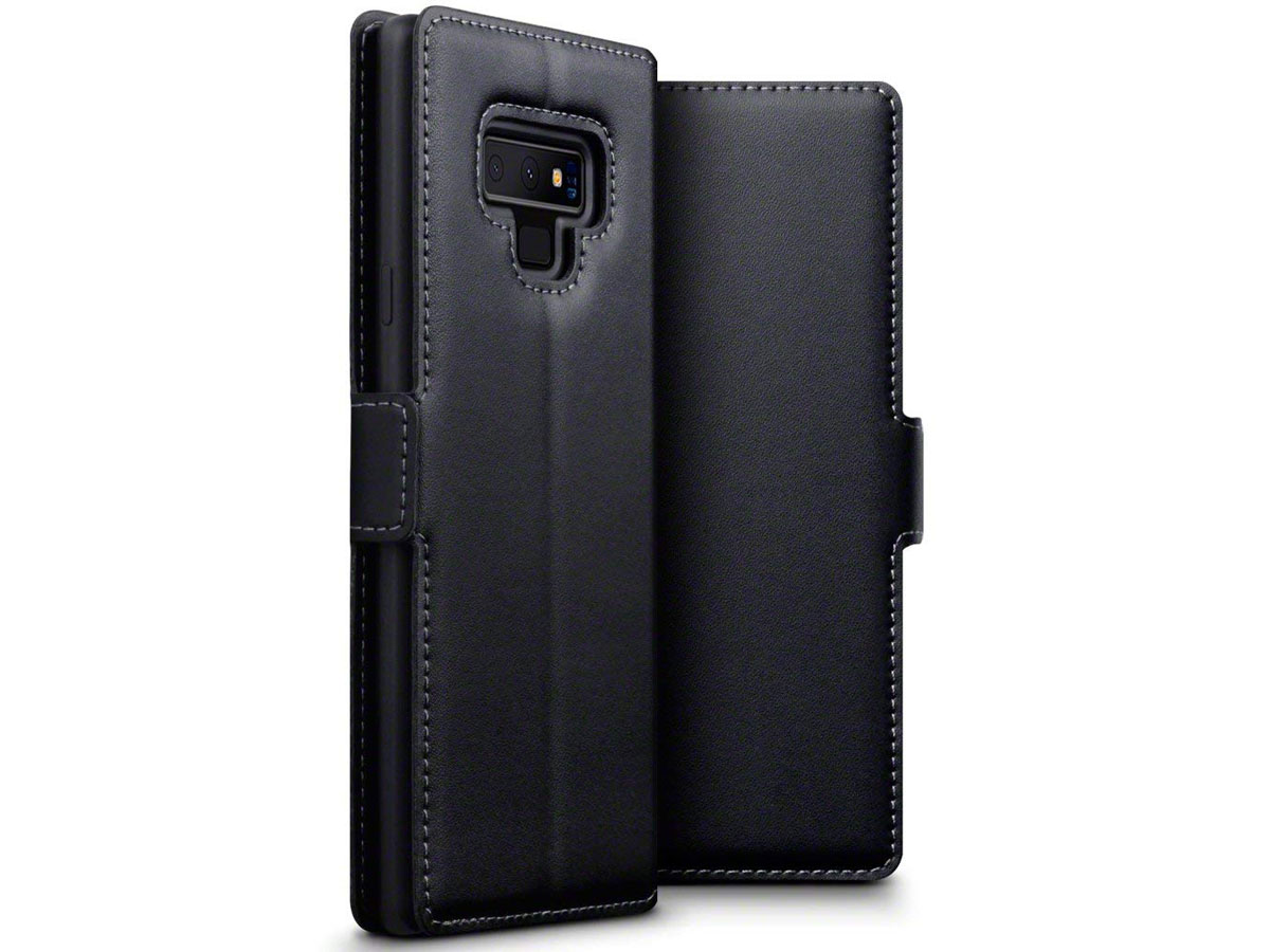 CaseBoutique Slim Zwart Leer - Galaxy Note 9 hoesje