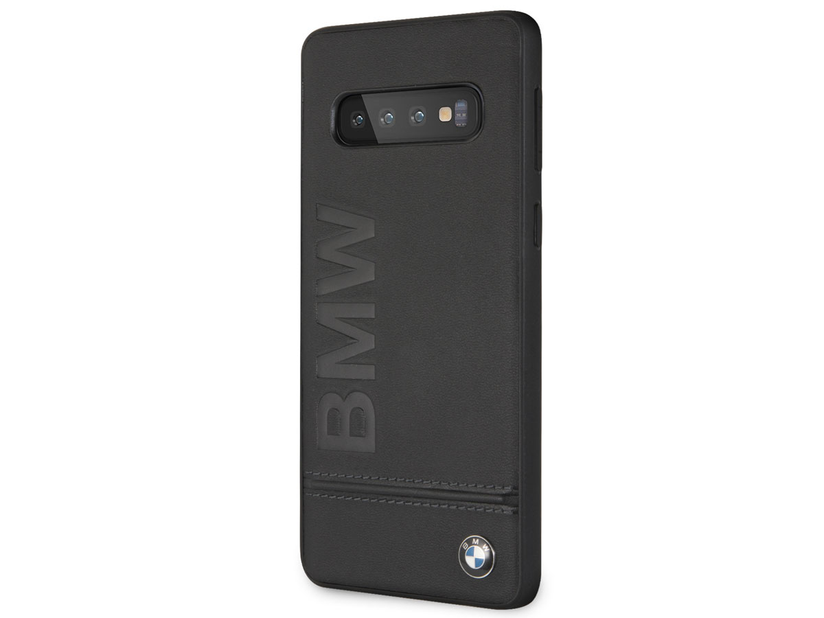 BMW Logo Leather Case - Samsung Galaxy S10 Hoesje Leer