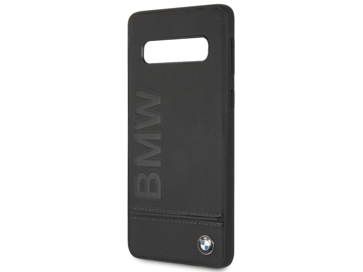 BMW Logo Leather Case - Samsung Galaxy S10 Hoesje Leer