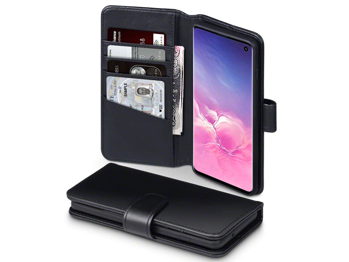 CaseBoutique Wallet Case Echt Leer - Galaxy S10 hoesje