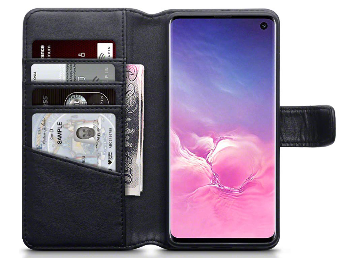 CaseBoutique Wallet Case Echt Leer - Galaxy S10 hoesje