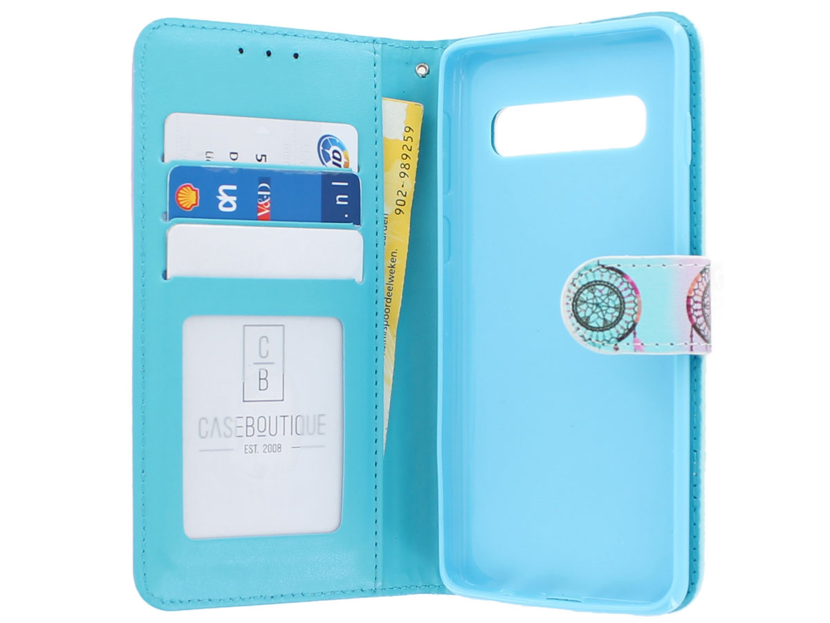 Dromenvanger Bookcase Blauw - Samsung Galaxy S10 hoesje