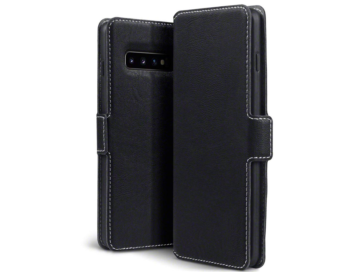 CaseBoutique Slim Wallet Case Zwart - Galaxy S10 hoesje