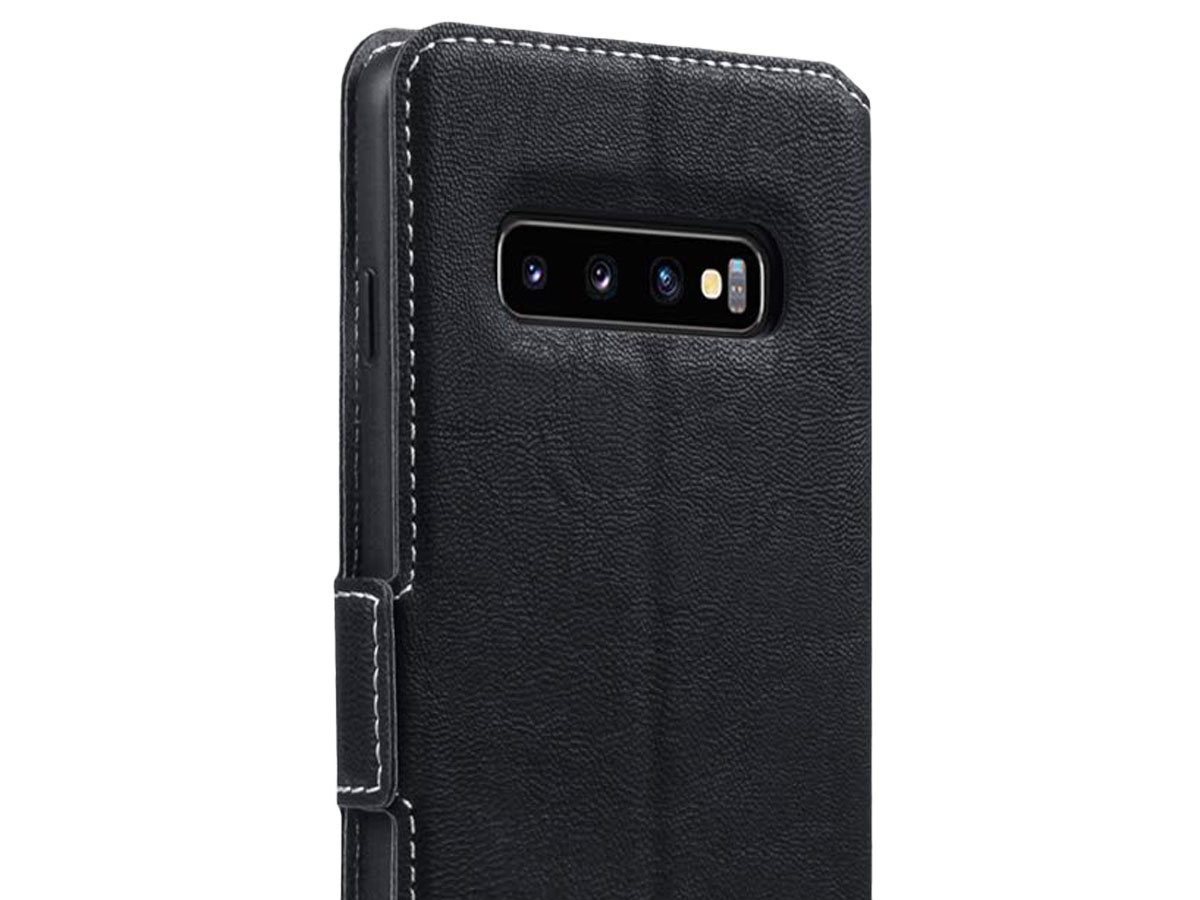 CaseBoutique Slim Wallet Case Zwart - Galaxy S10 hoesje