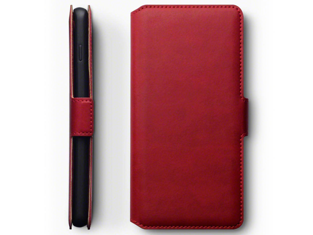 CaseBoutique Slim Wallet Case Rood Leer - Galaxy S10 hoesje