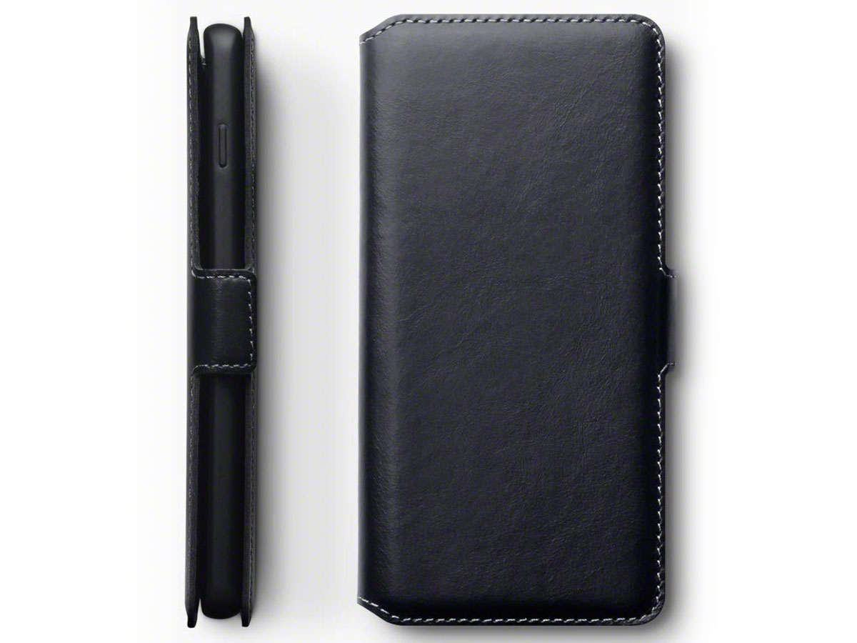CaseBoutique Slim Wallet Case Zwart Leer - Galaxy S10 hoesje