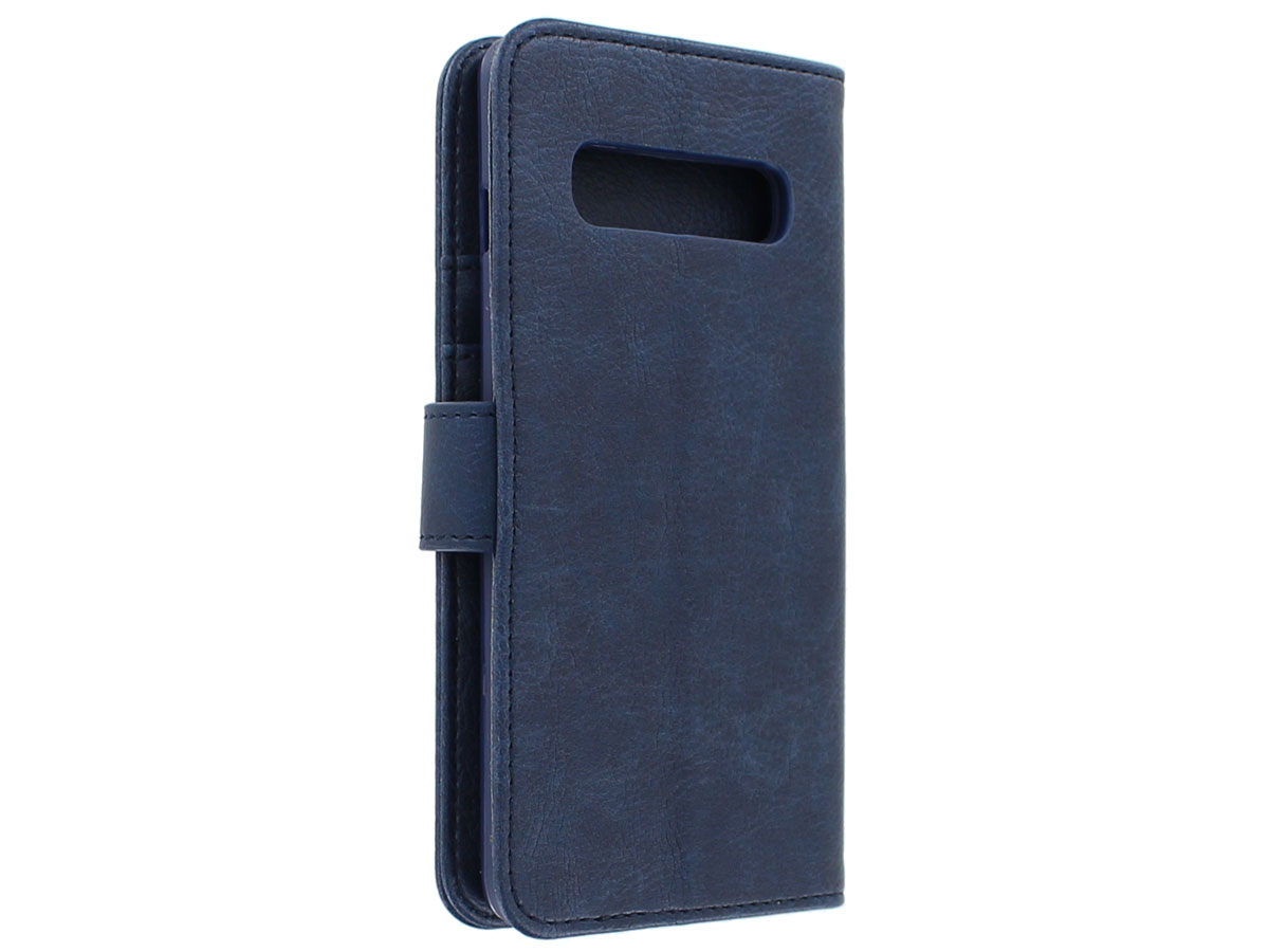 Book Case Mapje Donkerblauw - Samsung Galaxy S10 hoesje