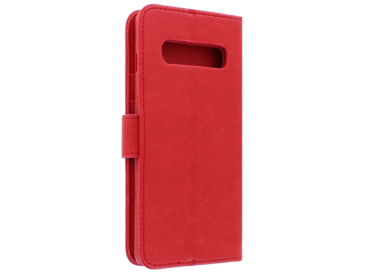 Book Case Mapje Rood - Samsung Galaxy S10 hoesje