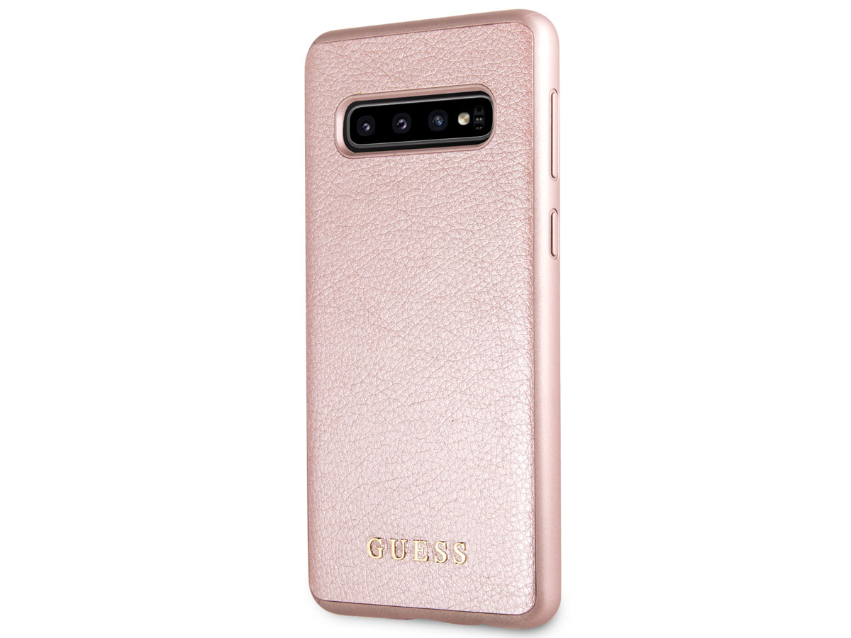 Guess Iridescent Case Rosé - Samsung Galaxy S10 hoesje