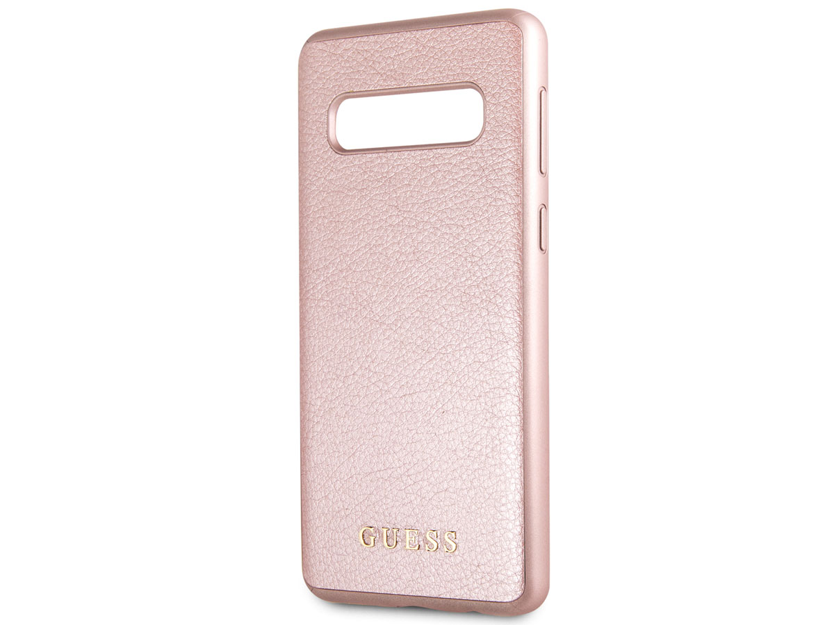 Guess Iridescent Case Rosé - Samsung Galaxy S10 hoesje
