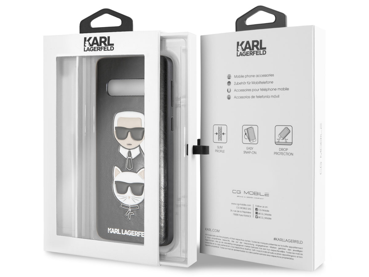 Karl Lagerfeld & Choupette Case - Samsung Galaxy S10 Hoesje