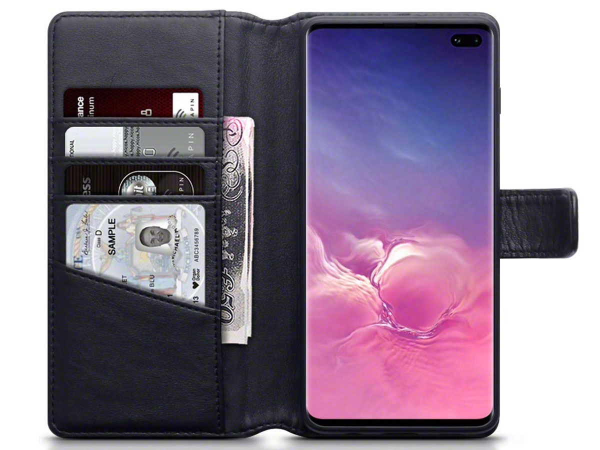 CaseBoutique Wallet Case Echt Leer - Galaxy S10+ hoesje