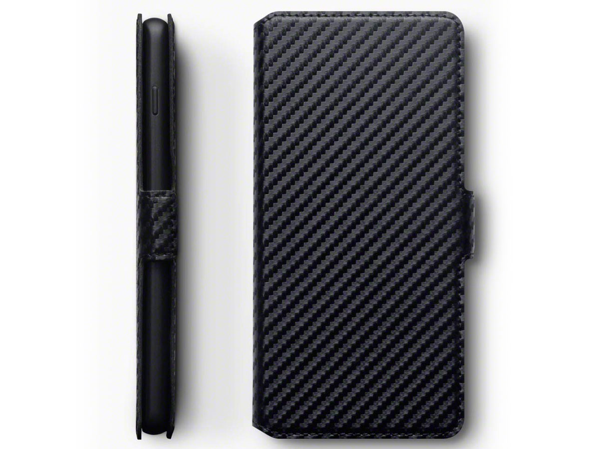 CaseBoutique Slim Wallet Case Carbon - Galaxy S10+ hoesje