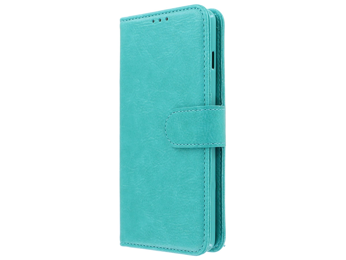 Book Case Mapje Turquoise - Samsung Galaxy S10+ hoesje