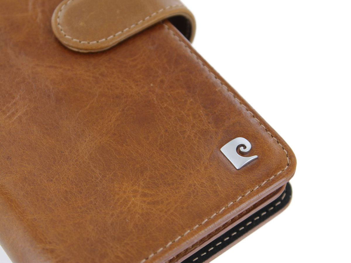 Pierre Cardin True Wallet Case Cognac Leer - Galaxy S10+ hoesje