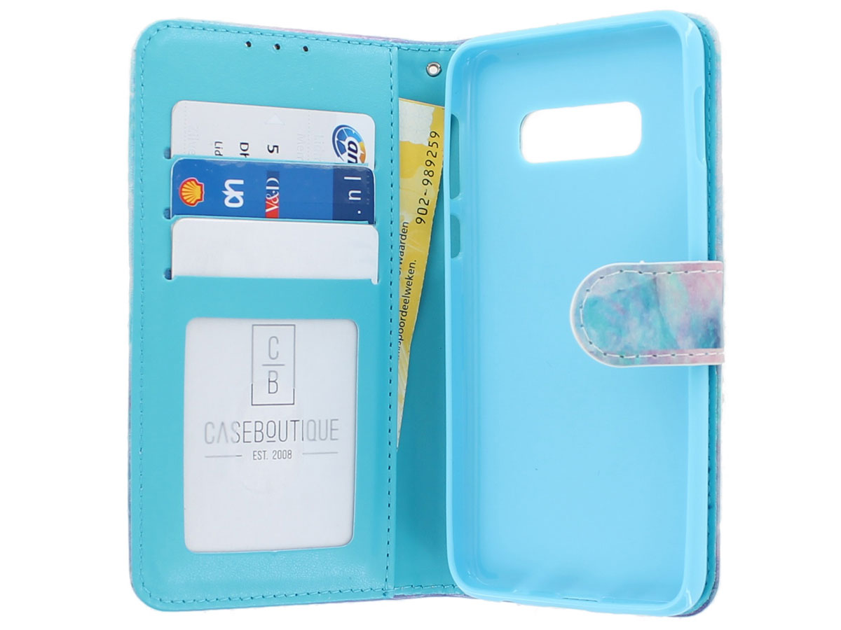 Marmer Bookcase Pastel - Samsung Galaxy S10e hoesje