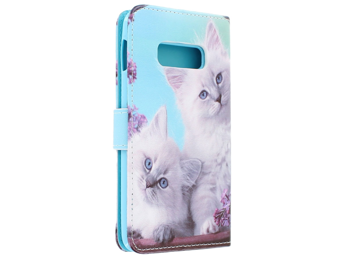 Poezen Katten Bookcase - Samsung Galaxy S10e hoesje