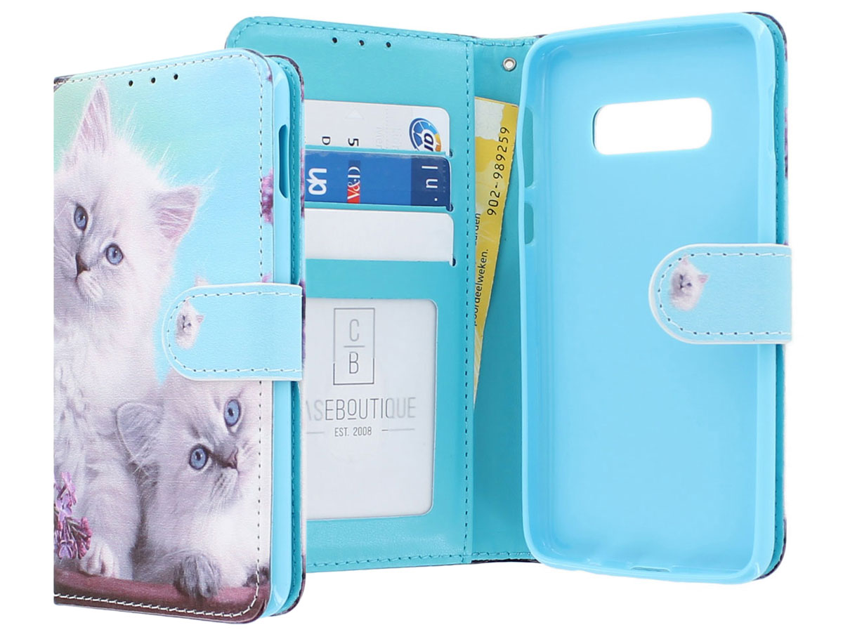 Poezen Katten Bookcase - Samsung Galaxy S10e hoesje