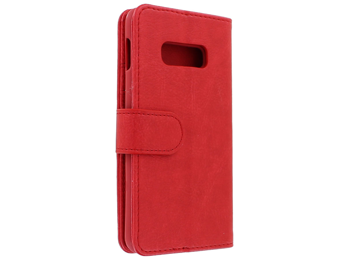 Book Case Rits Mapje Rood - Samsung Galaxy S10e hoesje