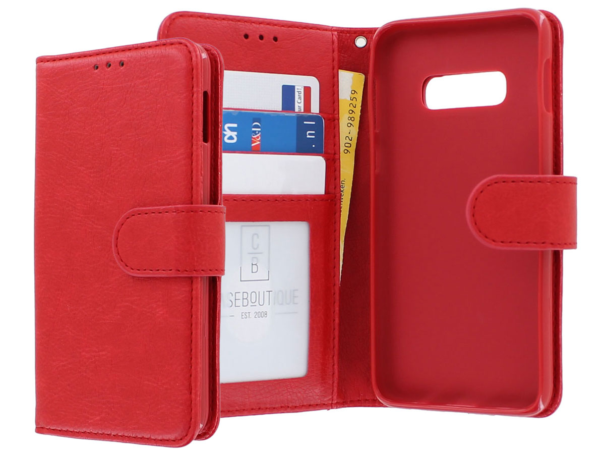 Book Case Mapje Rood - Samsung Galaxy S10e hoesje