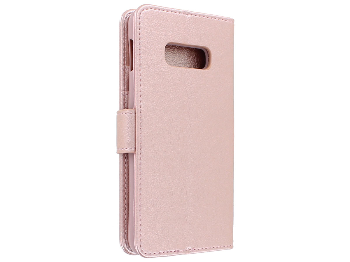 Book Case Mapje Rosé Goud - Samsung Galaxy S10e hoesje