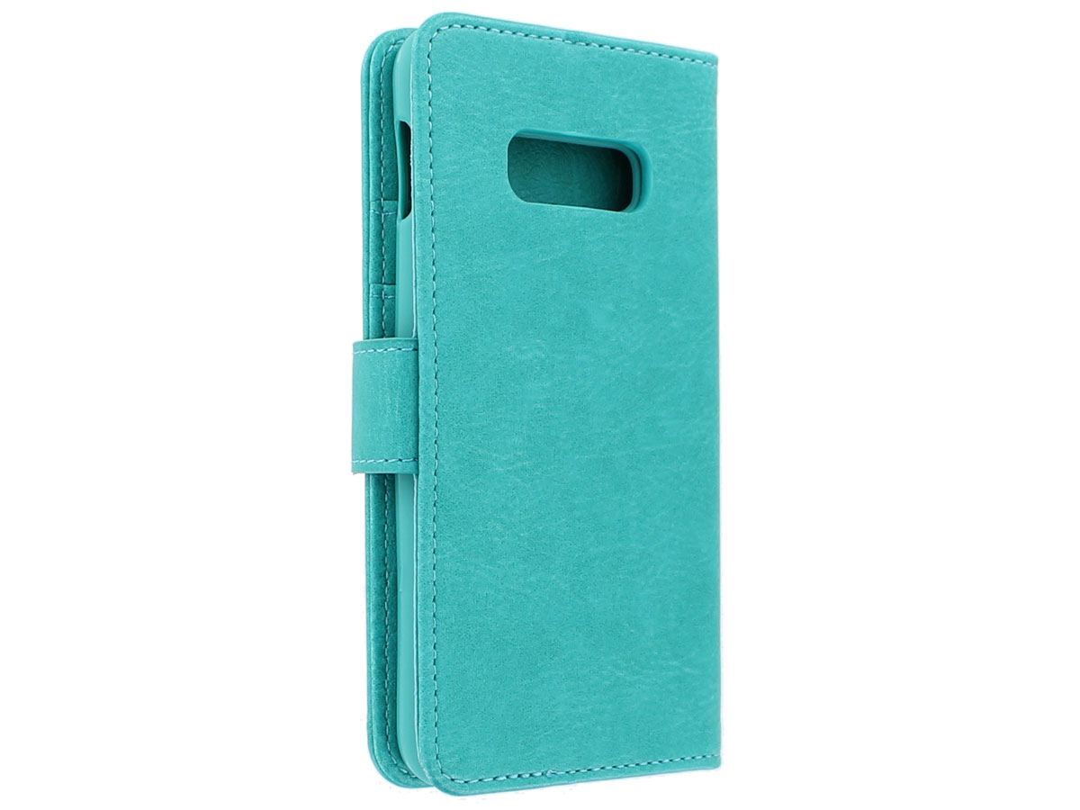 Book Case Mapje Turquoise - Samsung Galaxy S10e hoesje